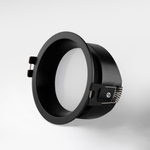 012907 Рамка (светильник) PVC д/LED-модулей 941хх и LED-ламп D50мм PIANO ROUND ЧЕРНЫЙ IP65