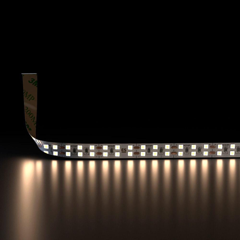 Двухрядная светодиодная лента 240 LED 18 Вт IP20 4200К дневной белый, 5м 2835 24V 240Led 18W IP20