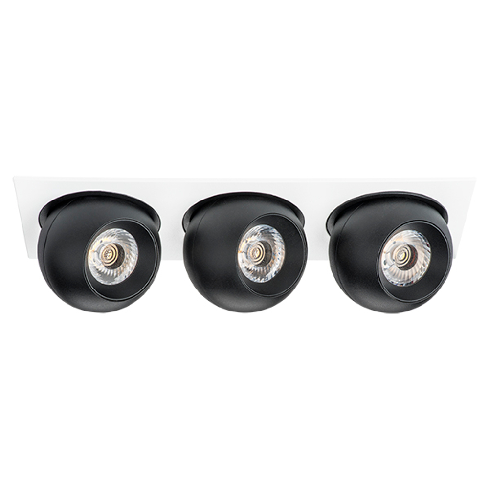 i536727272 Светильник INTERO LED 9W*3 850LM*3 24G БЕЛЫЙ/ЧЕРНЫЙ 3000K (217536+217072+217072+217072)