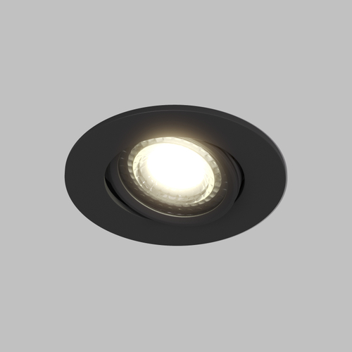 Купить DK3020-BK Встраиваемый светильник, IP 20, 10 Вт, GU5.3, LED, черный, пластик