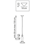 805113 Люстра COLORE LED 1х4W 220LM ЗОЛОТО/ЯНТАРЬ 3000K