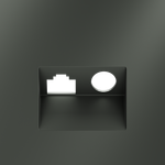 Накладка для розетки TV+RJ45 кат. 6, S70 (титан)