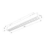 Slim Magnetic Трековый светильник 10W 4000K черный 85530/01