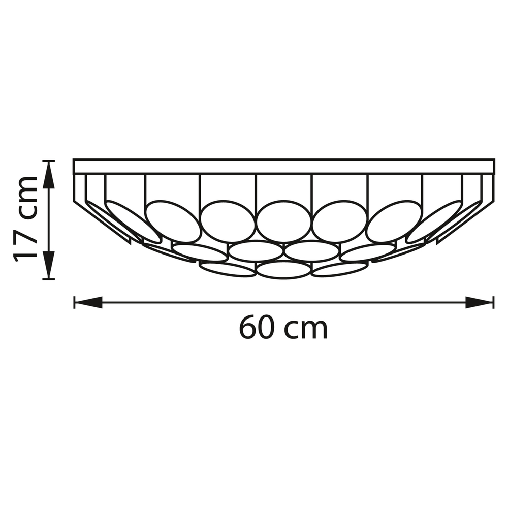 720407 Люстра SIENA 40х40W G9 ЧЕРНЫЙ/ЗОЛОТО