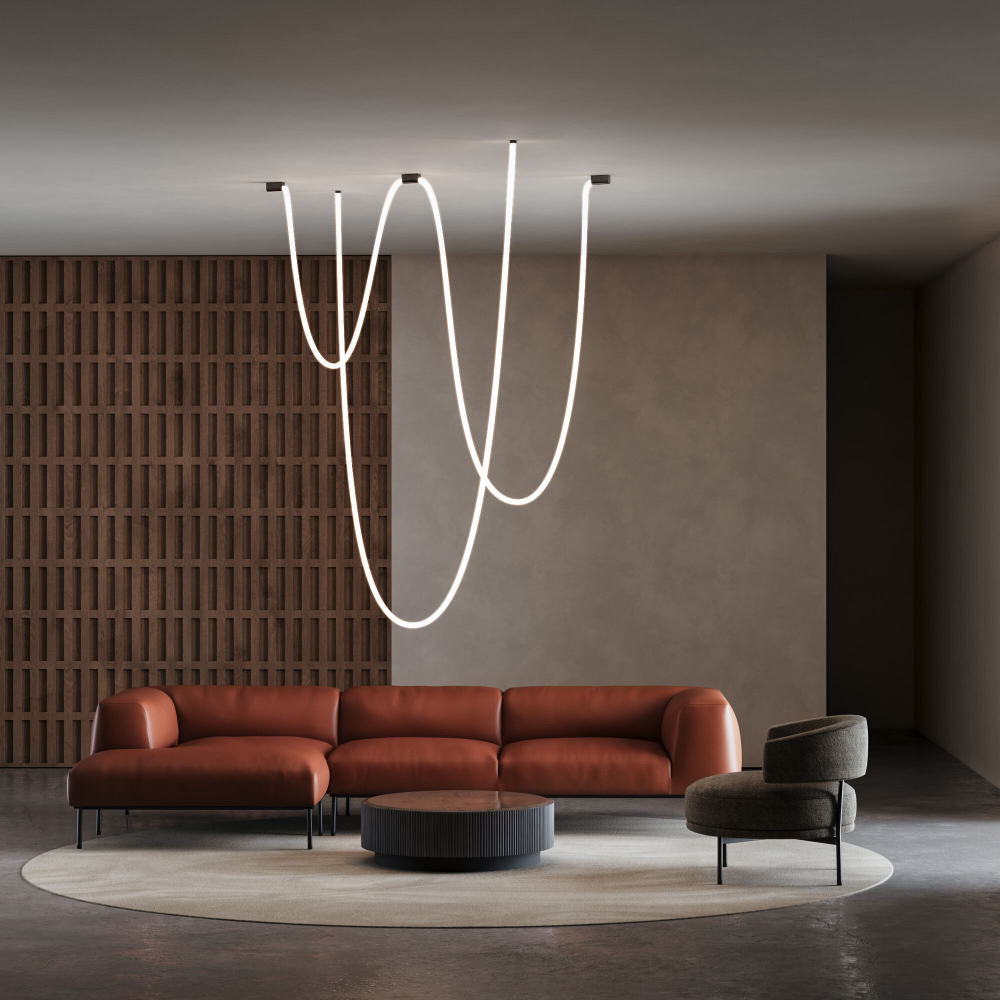 Накладные крепления для круглого гибкого неона Full light черный (FL 28101) FL 28101