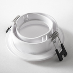 012916 Рамка (светильник) PVC д/LED-модулей 941хх и LED-ламп D50мм PIANO ROUND БЕЛЫЙ IP65