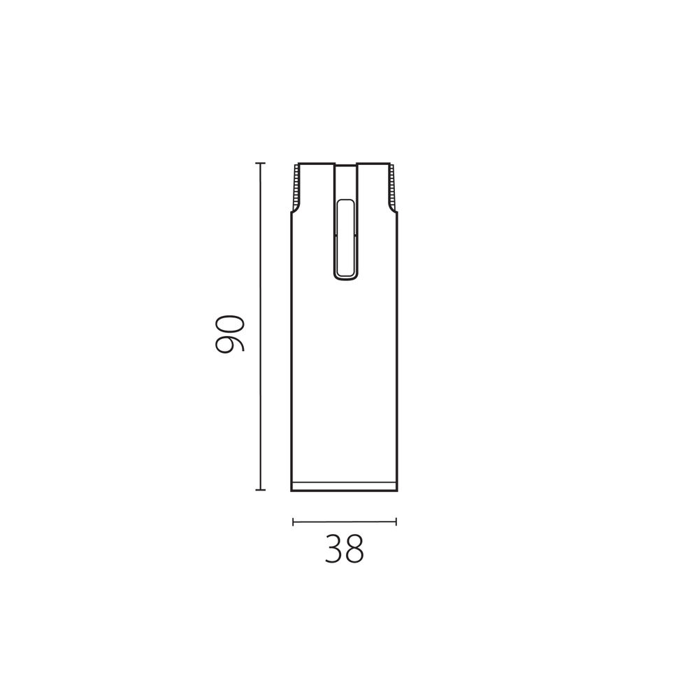 210047 Светильник 48V DUE HERMES 6W 500LM 30G ЧЕРНЫЙ 4000K
