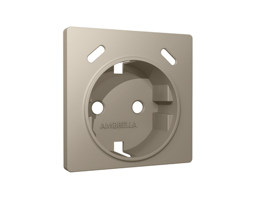 Купить AP3705 Лицевая панель ALFA (Серо-бежевый матовый) для электрической розетки с/з со шторками 2USB C+C QUANT