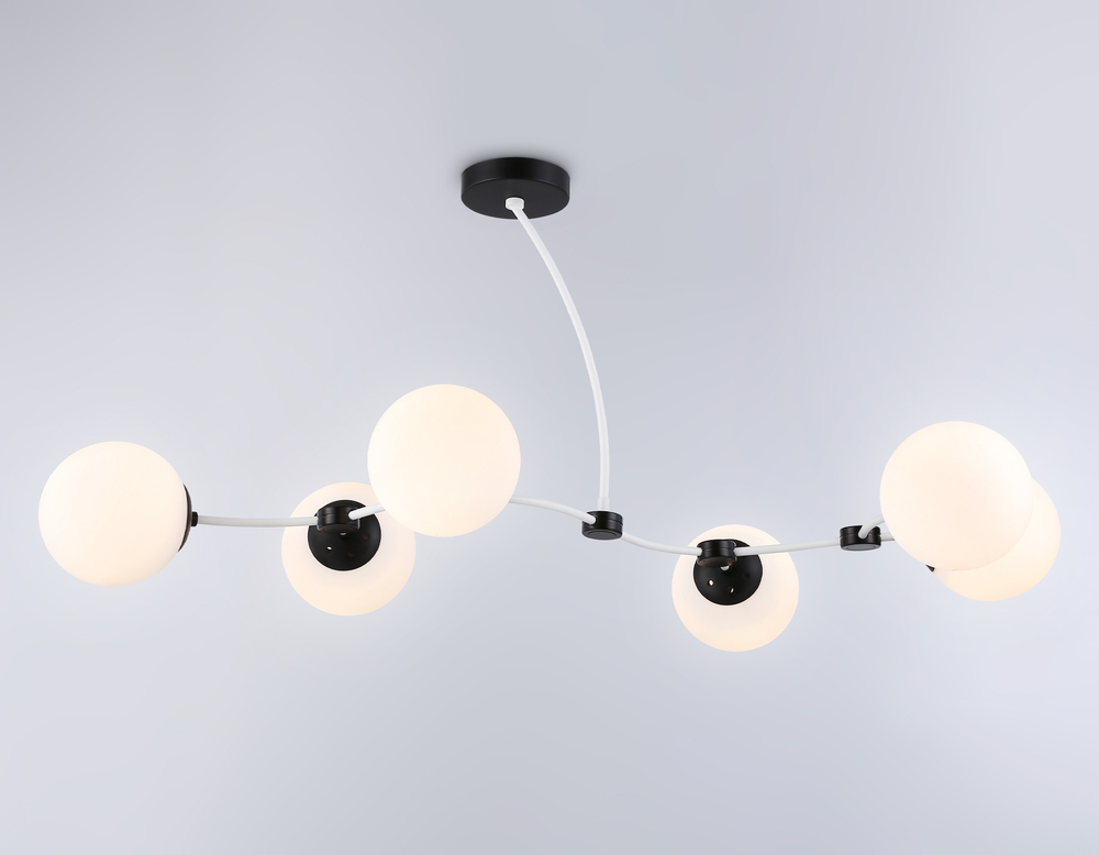 TR2552/6 WH/BK белый/черный E27/6 max 60W 1160*600*450