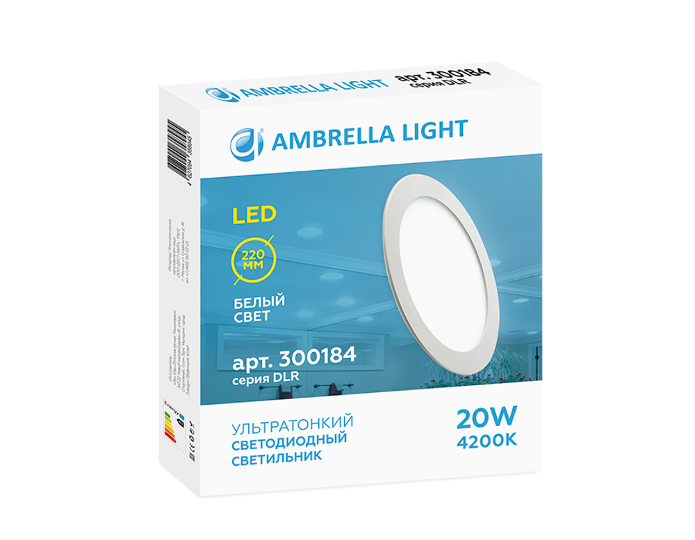 DLR 20W 4200K 185-250V (200W) (D220mm/A205mm)
