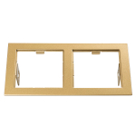 214523 Рамка DOMINO Double QUADRO MR16 ЗОЛОТО