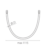 270647 Светильник 48V гибкий DUE HERMES 10W 870LM 360G ЧЕРНЫЙ 4000K 1m