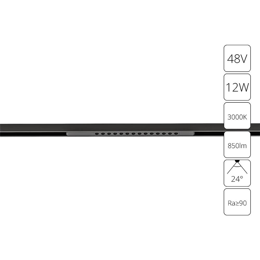Магнитный трековый светильник Arte Lamp OPTIMA A7286PL-1BK