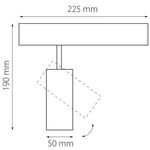 205026 Светильник д/1-фазн трека TETA  APP LED 15W 900LM 24G БЕЛЫЙ PRO 3000-6000K DIM