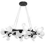 799127 Люстра CERAMO BW 12х6W(led) G9 ЧЕРНЫЙ/БЕЛЫЙ