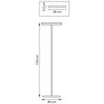 723727 Торшер LODI LED 9W 720LM ЧЕРНЫЙ/ДЕРЕВО 3000K