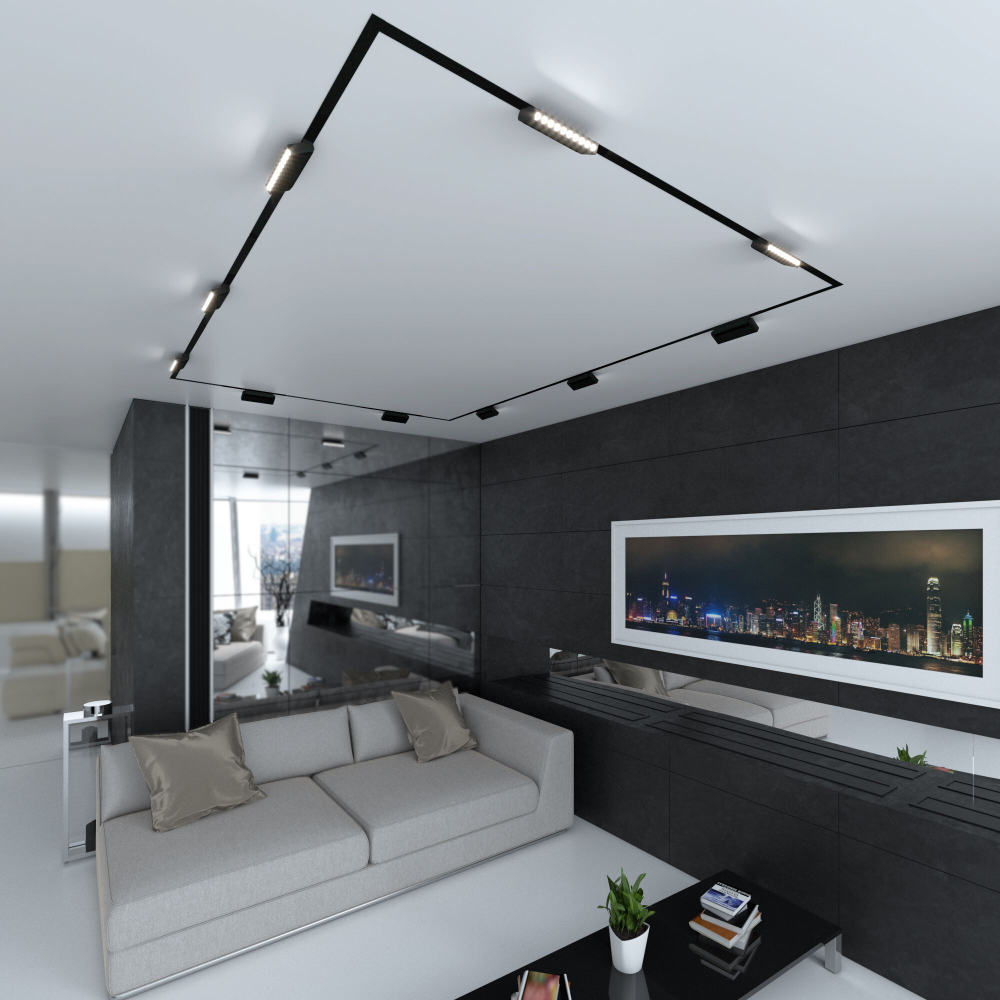 Slim Magnetic HL02 Трековый светильник 12W 4200K черный 85010/01 85010/01