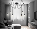 TR8178/6 BK черный E27 max 40W D630*910