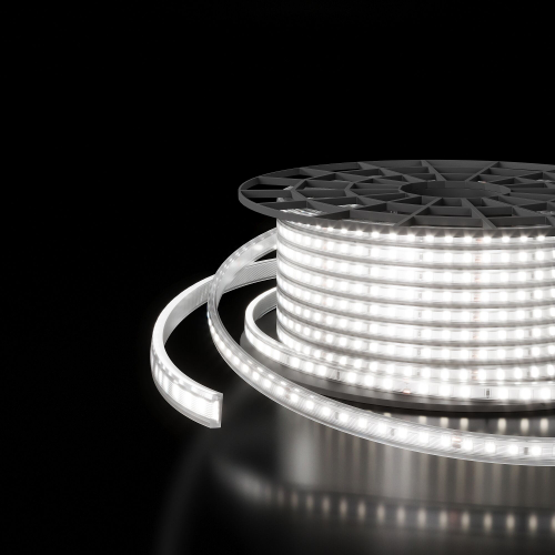 Купить Светодиодная лента двухрядная Premium 220 В 18 Вт/м 180 Led/м 2835 IP65, холодный белый 6500K, 50 м LS011 220V