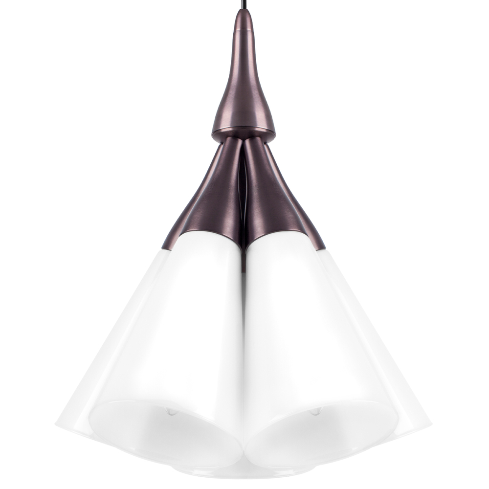 757150 Люстра CONE 5х10W (led) E14 КОФЕЙНЫЙ/БЕЛЫЙ
