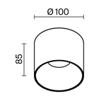Потолочный светильник Technical C064CL-01-15W4K-D-RD-B