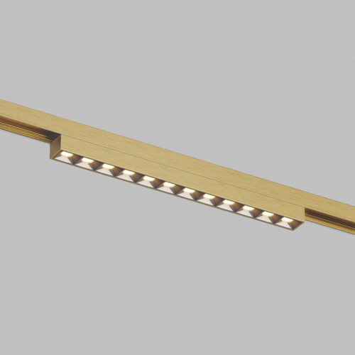 Купить DK5971-SB Светильник трековый SHINE GRILL ZigBee, 48В, 10Вт, 2700-6000K, IP20, сатин. латунь, алюминий