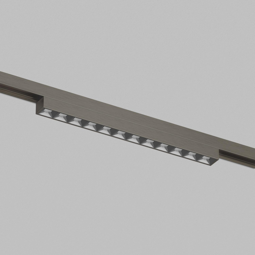 DK5971-DN Светильник трековый SHINE GRILL ZigBee, 48В, 10Вт, 2700-6000K, IP20, темный никель, алюминий