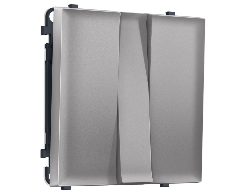 MS505010 Комплект механизма 3-кл выключателя SIGMA Сталь матовый 10A-250V QUANT PRO (SP5050, PR133)