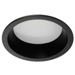 012907 Рамка (светильник) PVC д/LED-модулей 941хх и LED-ламп D50мм PIANO ROUND ЧЕРНЫЙ IP65
