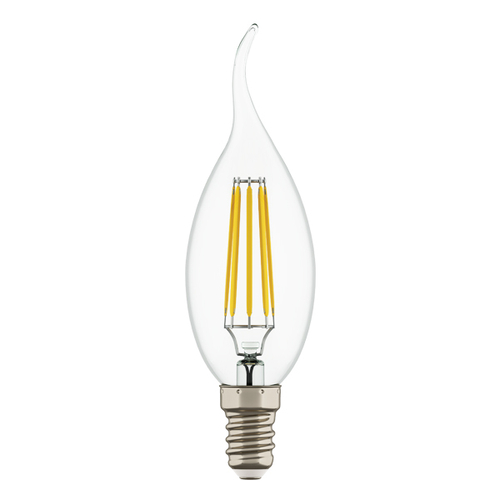 Купить 933602 Лампа энергосберегающая LED FILAMENT 220V CA35 E14 6W=65W 400-430LM 360G CL 3000K 30000H
