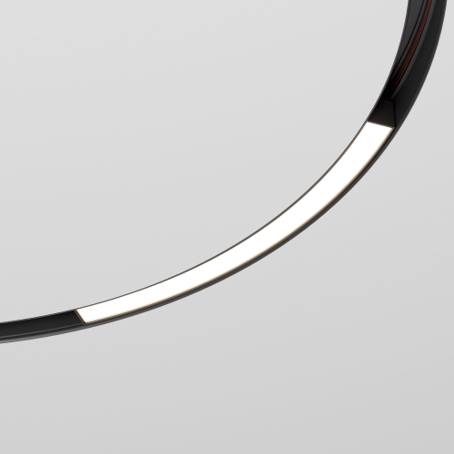 Купить Slim Magnetic Трековый светильник для радиусного шинопровода 16W 4200K Planar чёрный Ø 800мм 85180/01
