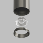 DK2615-DN Накладной светильник SHINE TUBE со светодиодом, D45*H115, IP20, 3000К, 7W, RA?90, темный никель, алюминий