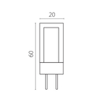 940434 Лампа энергосберегающая LED 220V Т20 G5.3 6W=60W 492LM 360G CL 4000K 20000H