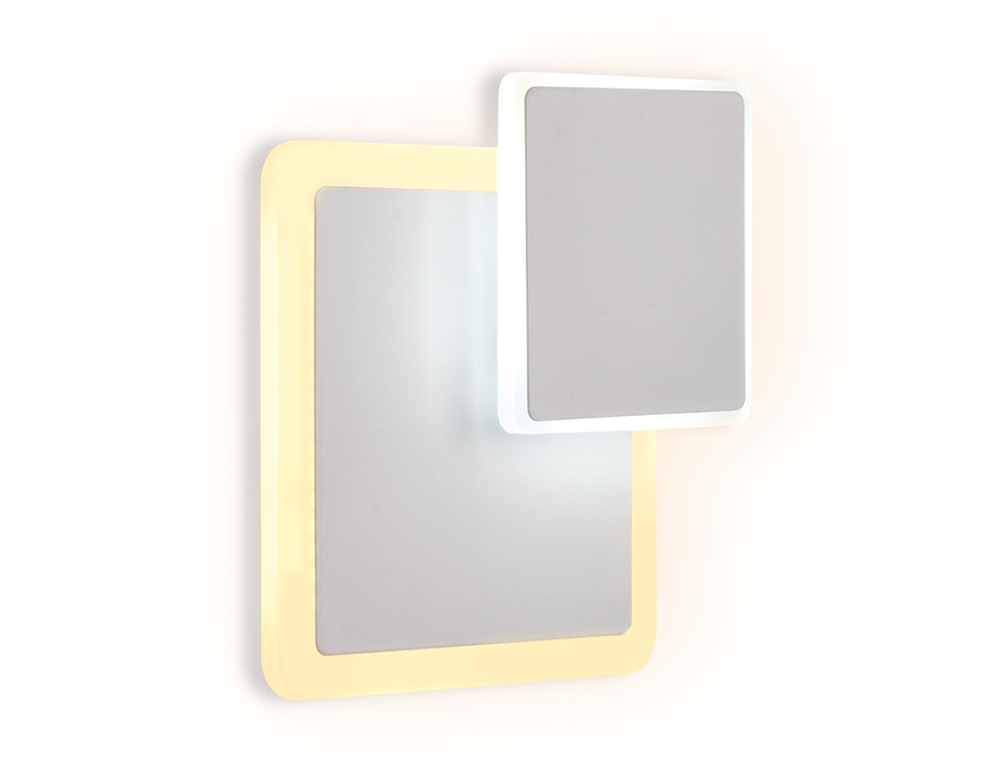 FW106 WH/S белый/песок LED 3000K/6400K 18W 240*220*50