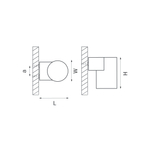 350619 Светильник PARO 1xDR111 СЕРЫЙ IP65