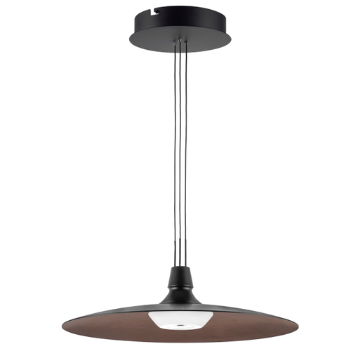 Купить 737427 Люстра EMISFERO 19W LED 1347LM 130G ЧЕРНЫЙ/МЕДЬ 3000K