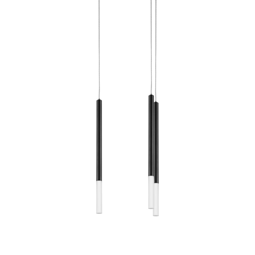 L3T747137 Люстра TUBO LED 15W 750LM 360G ЧЕРНЫЙ 3000K (574717+747137 (3шт)