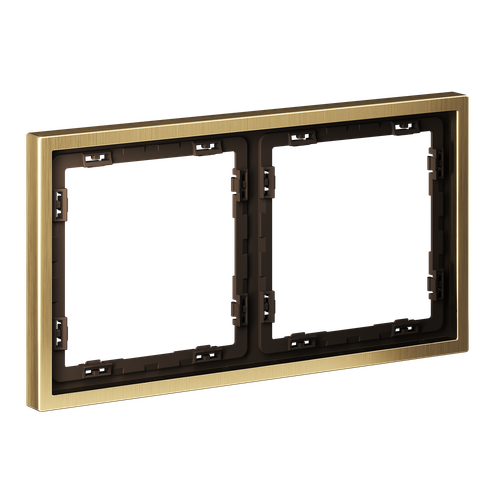 Купить Рамка металлическая на 2 поста, S70 Metal (латунь)