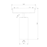 Трековый светильник 9W 4000K Arcos Flat Magnetic 85095/01