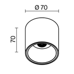 Потолочный светильник Technical C064CL-L12W3K