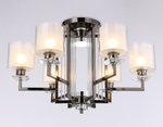 TR4422/6 DCH/CL/FR черный хром/прозрачный/белый матовый E27*6 max 40W D748*463