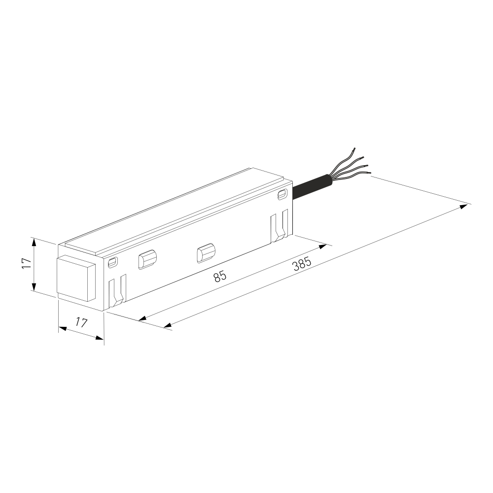 Slim Magnetic Ввод питания черный 85095/00 85095/00