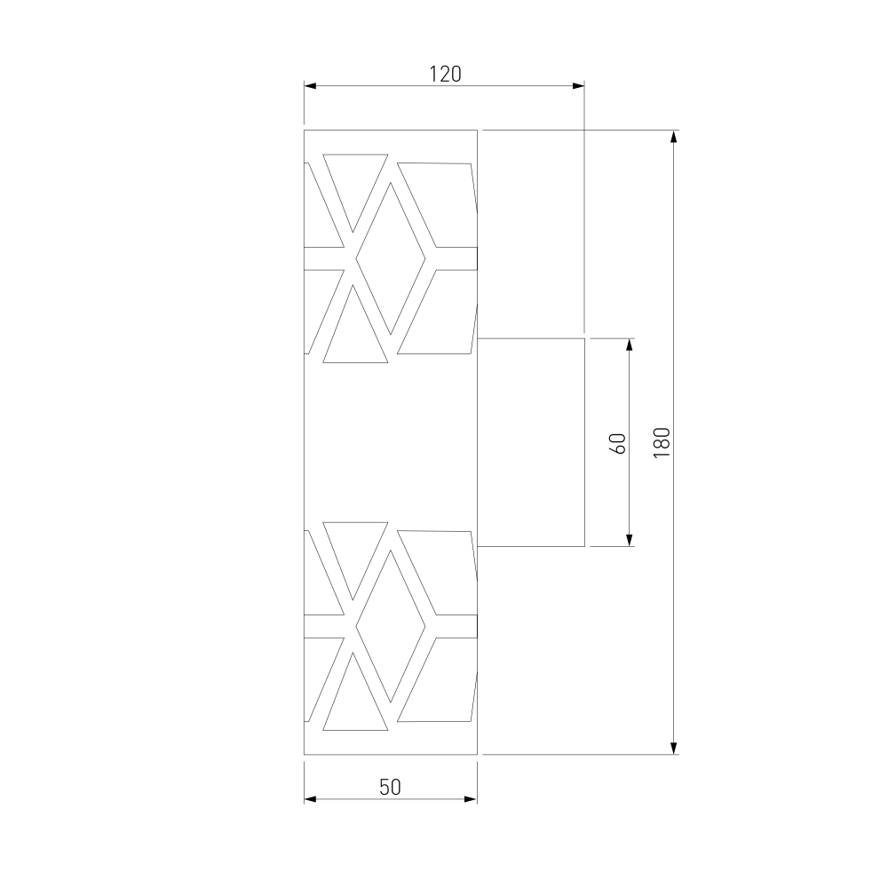 Настенный светодиодный светильник Fanc черный MRL LED 1023