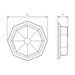Уличный настенный светильник Telarana S капучино GL 1023D