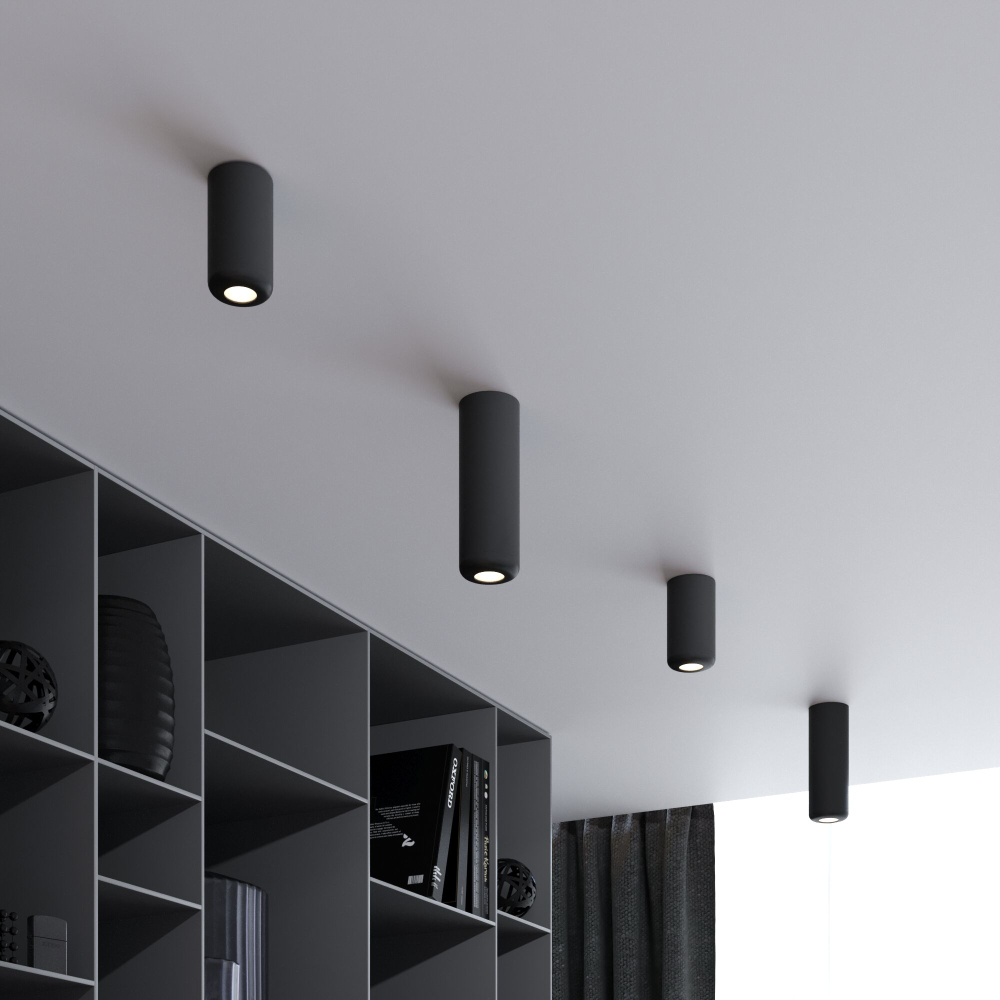 Светильник потолочный светодиодный 10W 4000K чёрный 25045/LED
