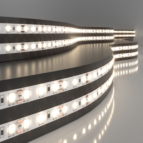 Купить Светодиодная лента 12 В 9,6 Вт/м 120 Led/м 2835 IP20, теплый белый 3300К, 5 м Лента светодиодная 12V 9,6W 120Led 2835 IP20 теплый белый, 5м