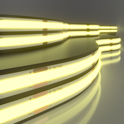 Купить Лента светодиодная 480Led 14W IP20 3300K теплый белый, 5м COB 24V 480Led 14W IP20