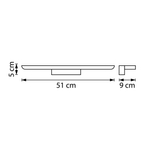 201077 Бра NOCE LED 20W 1440LM ЧЕРНЫЙ 3000/4000/6000K