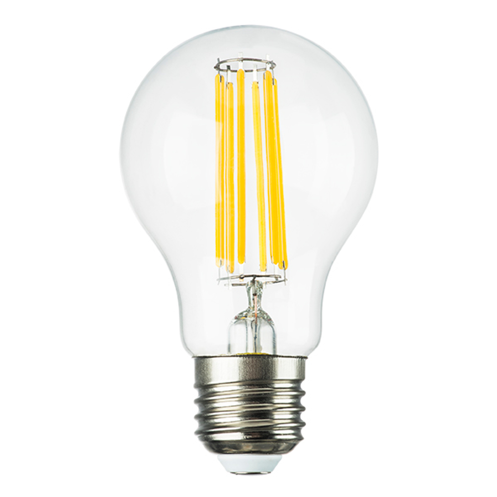 933002 Лампа энергосберегающая LED FILAMENT 220V A60 E27 8W=80W 810LM 360G CL 3000K 15000H