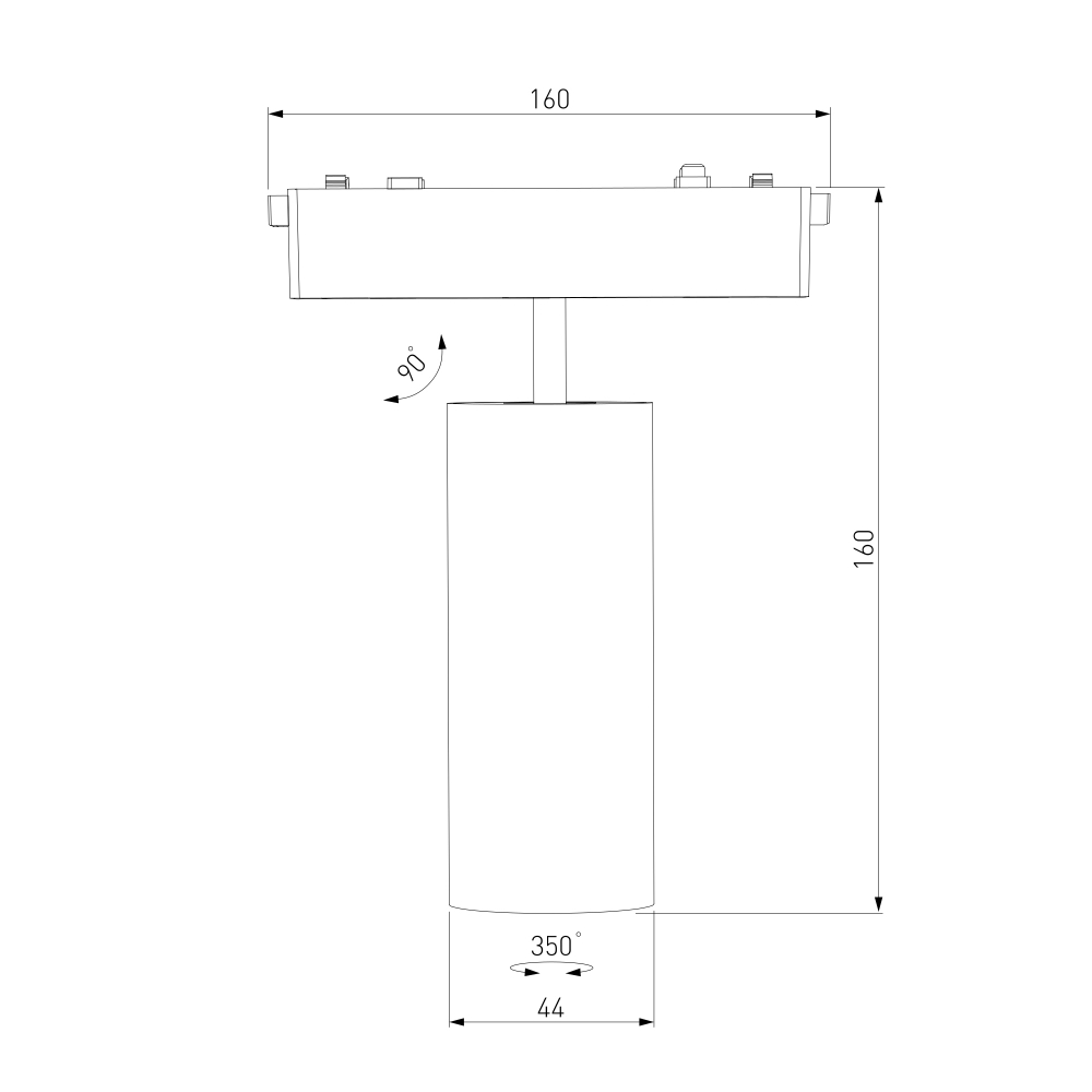 Трековый светильник 9W 4000K Arcos Flat Magnetic 85095/01